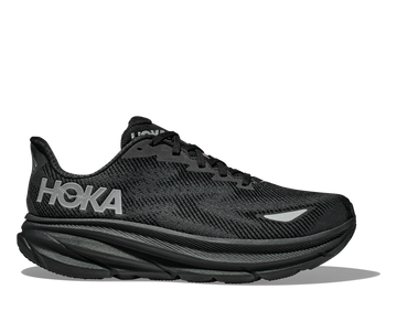 Women's Hoka Clifton 9 GTX (Clearance) Black/Black (FINAL SALE) hero