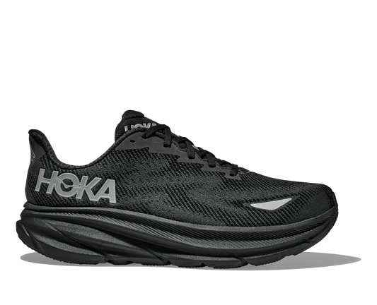 Women's Hoka Clifton 9 GTX (Clearance) Black/Black (FINAL SALE) hero