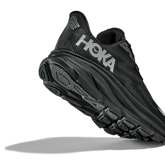 Women's Hoka Clifton 9 GTX (Clearance) Black/Black (FINAL SALE) view 4