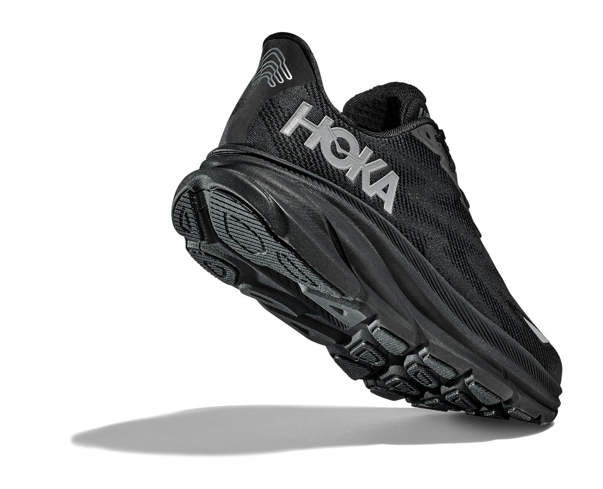 Women's Hoka Clifton 9 GTX (Clearance) Black/Black (FINAL SALE) view 4