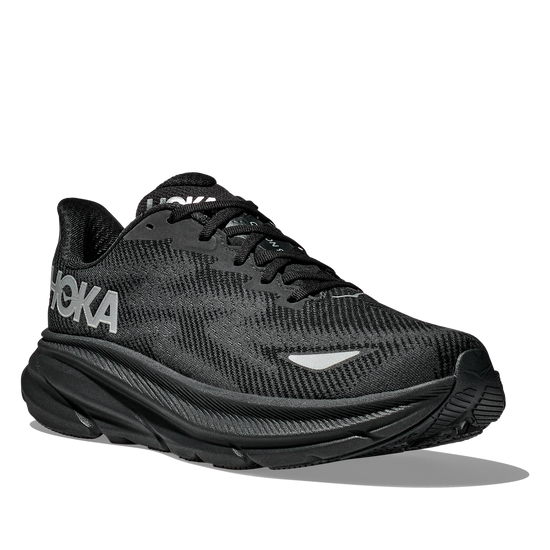 Women's Hoka Clifton 9 GTX (Clearance) Black/Black (FINAL SALE) view 6