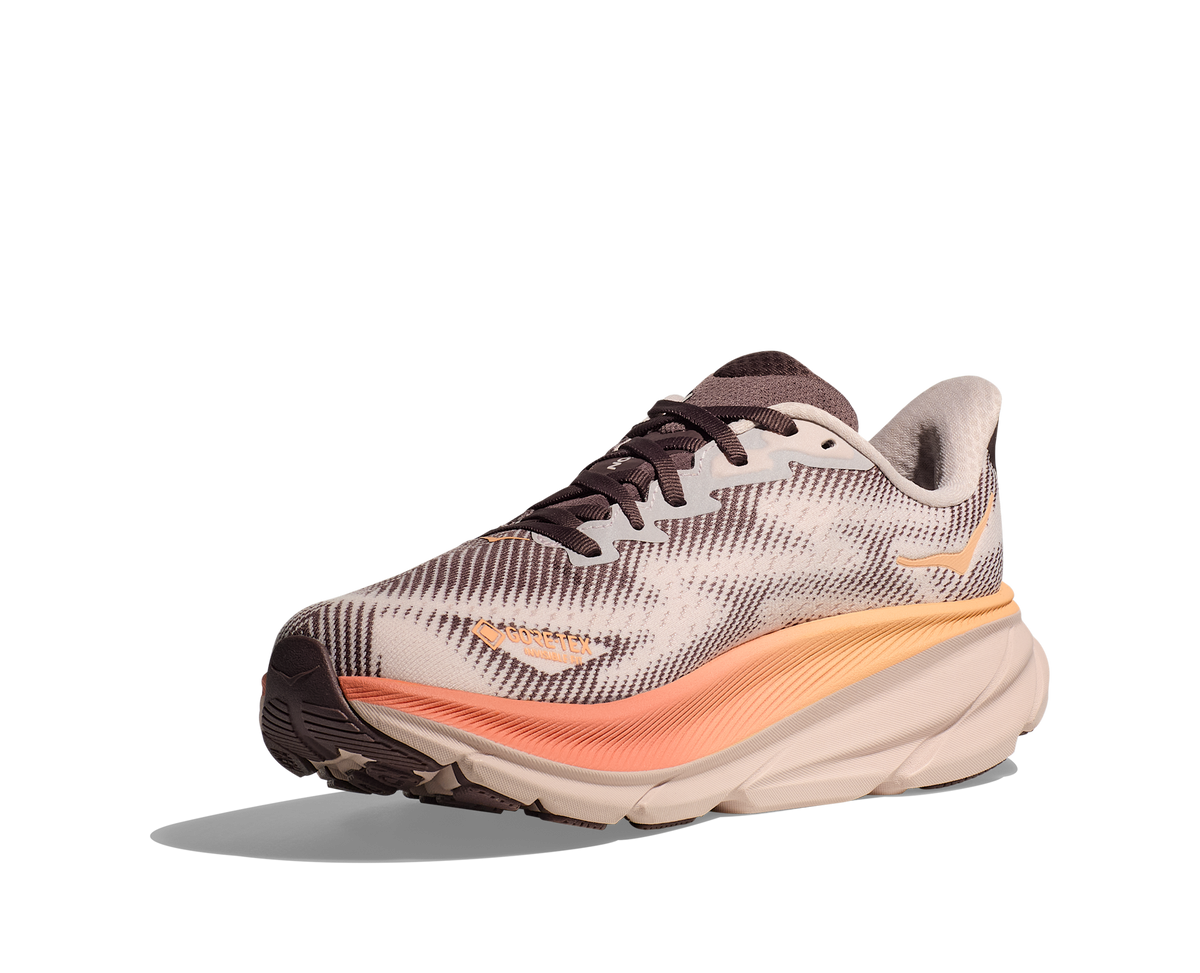 Women's Hoka Clifton 9 GTX (Clearance) Cosmic Pearl/Smoky Quartz (FINAL SALE) view 3