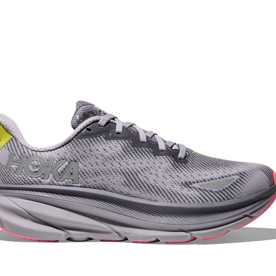 Women's Hoka Clifton 9 GTX (Clearance) Gray Skies/Foggy Gray (FINAL SALE) hero