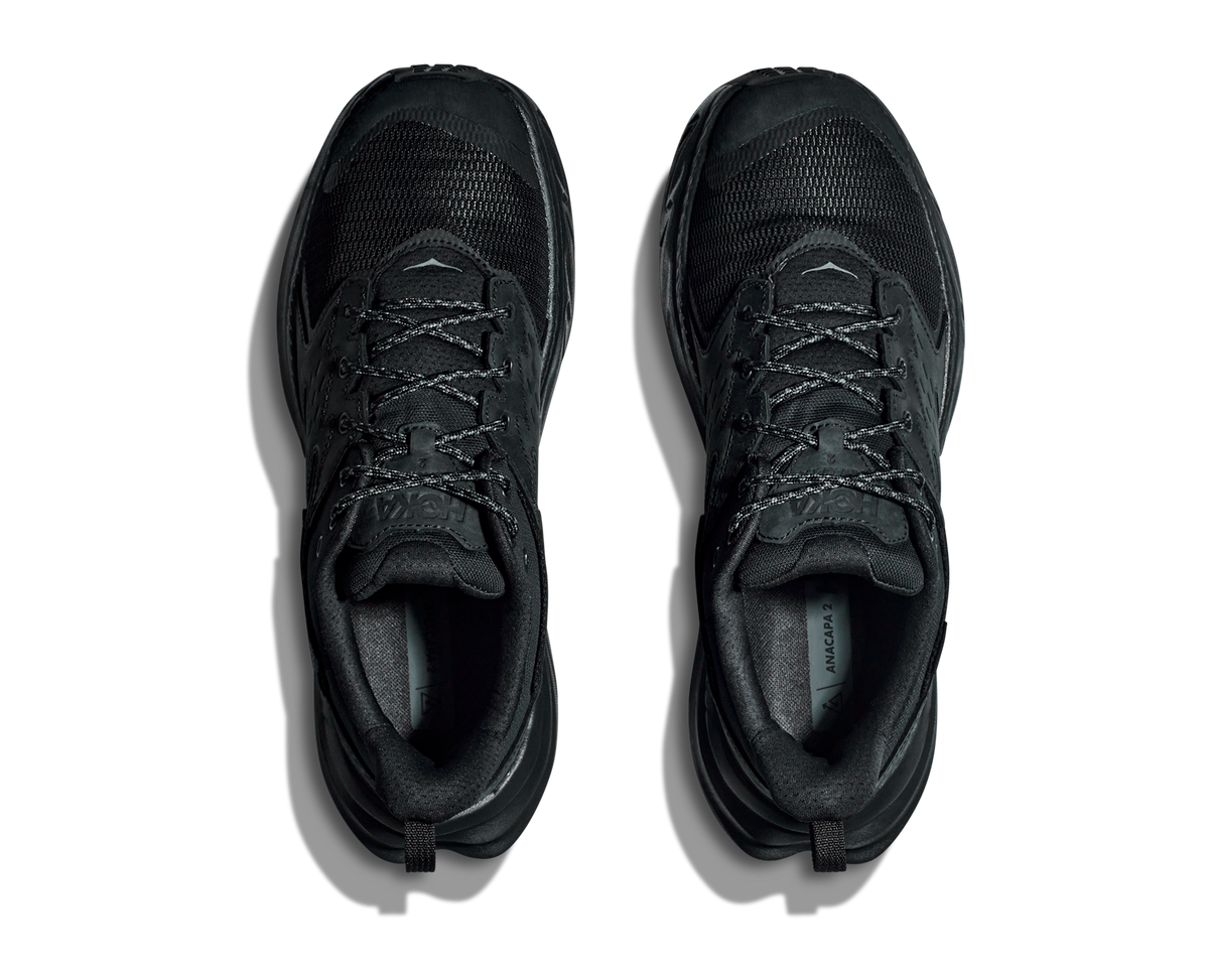 Men's Hoka Anacapa 2 Low GTX Black/Black view 2