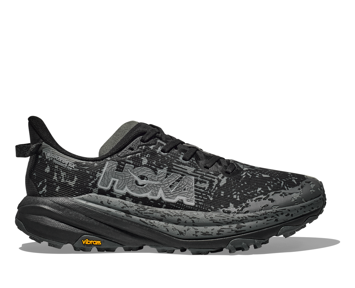 Men's Hoka Speedgoat 6 GTX (Clearance) Black/Outer Orbit hero