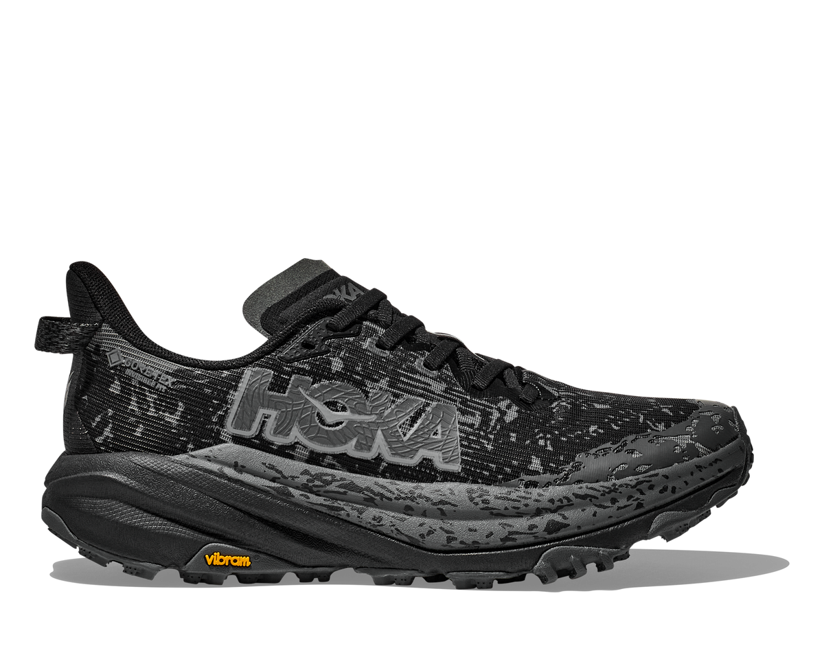 Women's Hoka Speedgoat 6 GTX (Clearance) Black/Outer Orbit hero