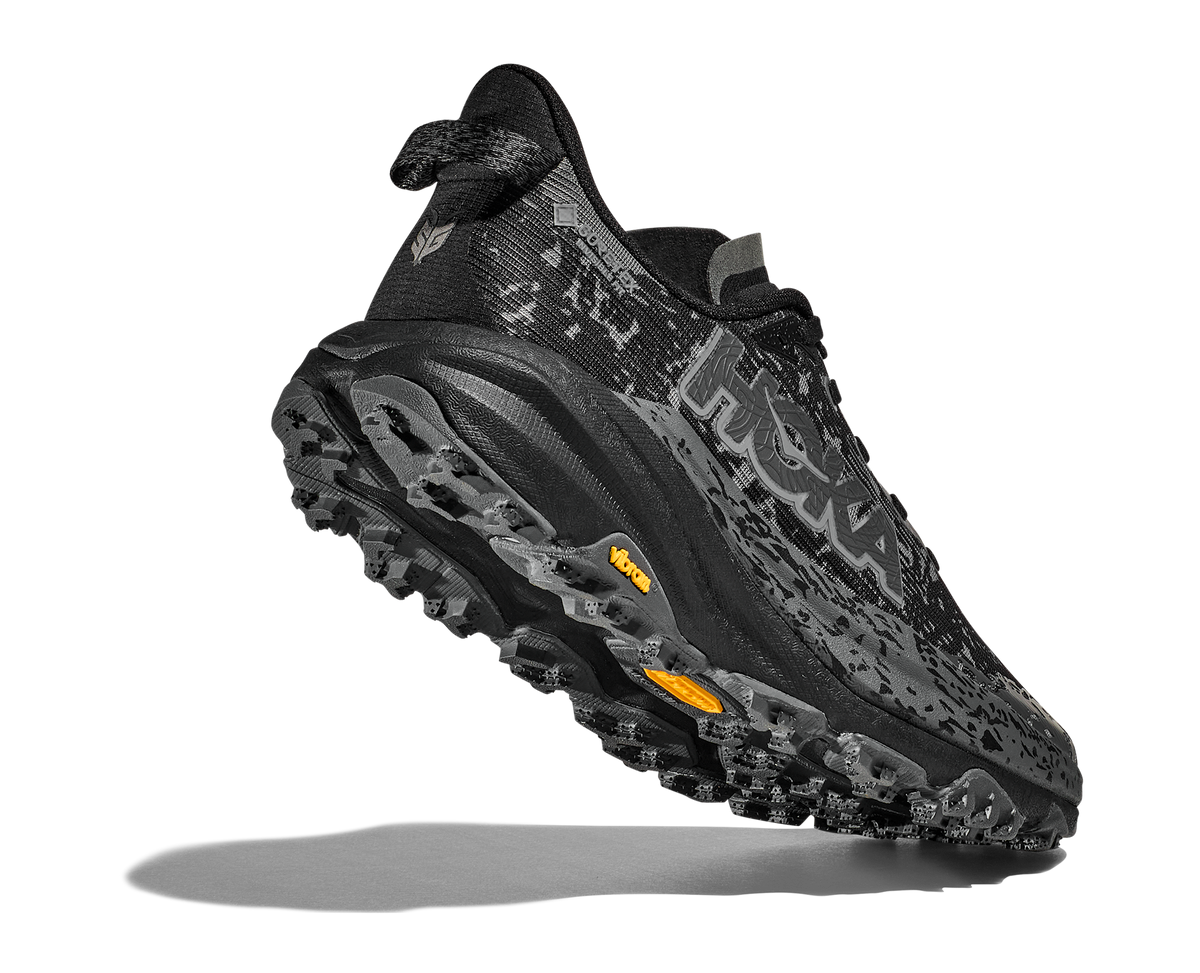 Women's Hoka Speedgoat 6 GTX (Clearance) Black/Outer Orbit view 4