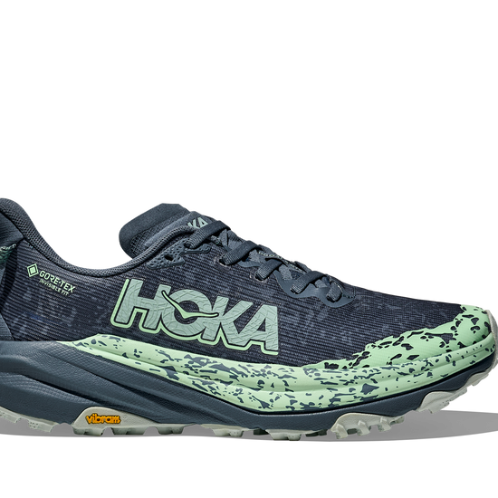 Women's Hoka Speedgoat 6 GTX (Clearance) Thunder Cloud/Mint Fluorite (FINAL SALE) hero