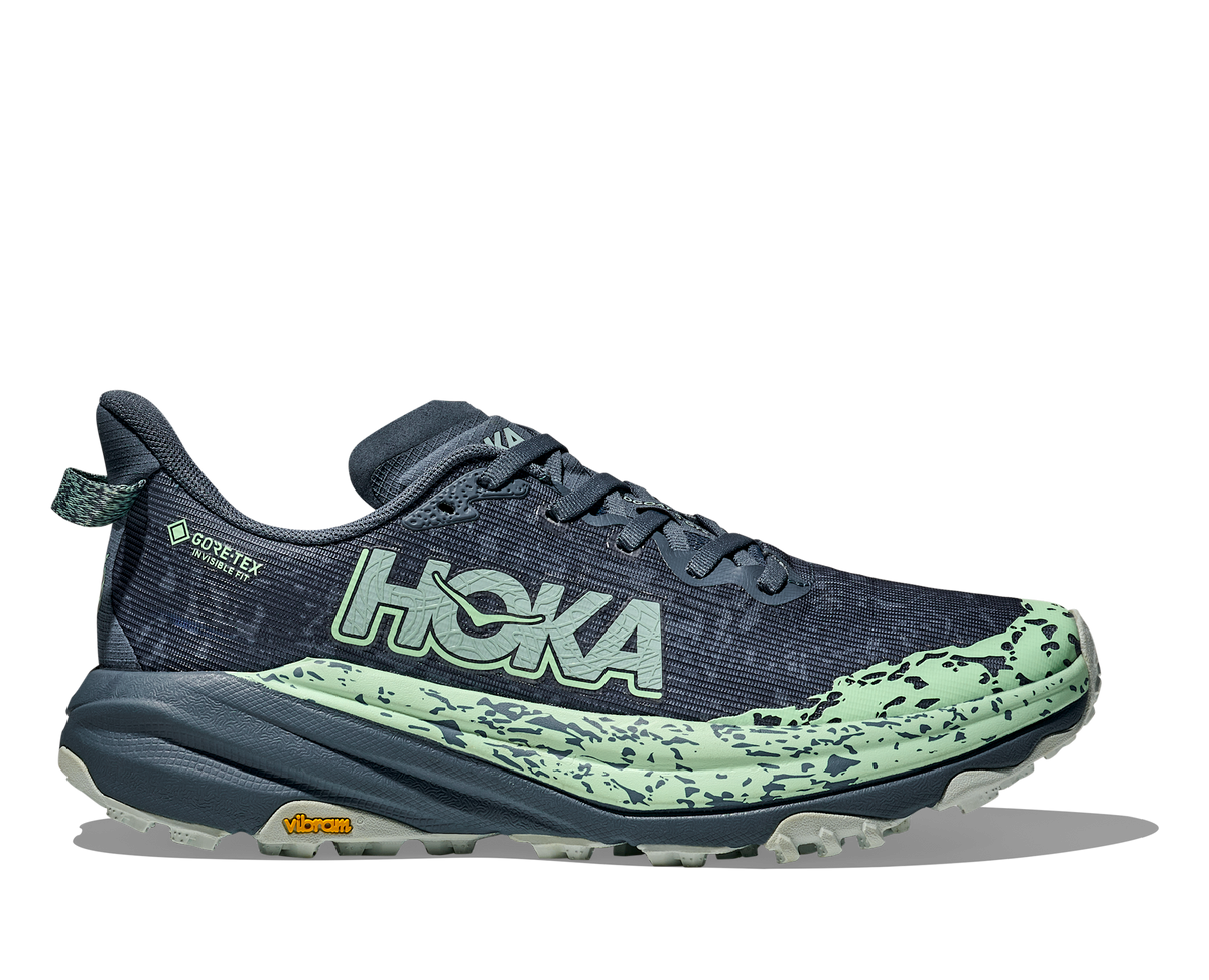 Women's Hoka Speedgoat 6 GTX (Clearance) Thunder Cloud/Mint Fluorite (FINAL SALE) hero