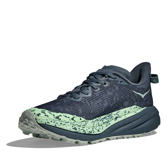 Women's Hoka Speedgoat 6 GTX (Clearance) Thunder Cloud/Mint Fluorite (FINAL SALE) view 3