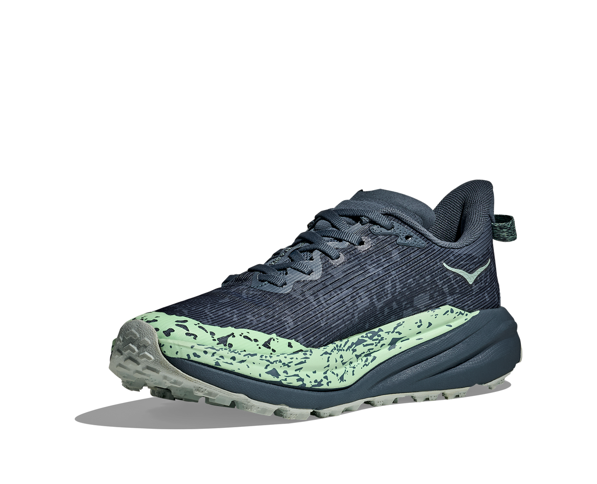 Women's Hoka Speedgoat 6 GTX (Clearance) Thunder Cloud/Mint Fluorite (FINAL SALE) view 3