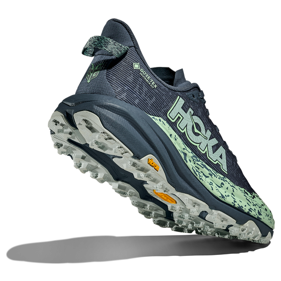 Women's Hoka Speedgoat 6 GTX (Clearance) Thunder Cloud/Mint Fluorite (FINAL SALE) view 4