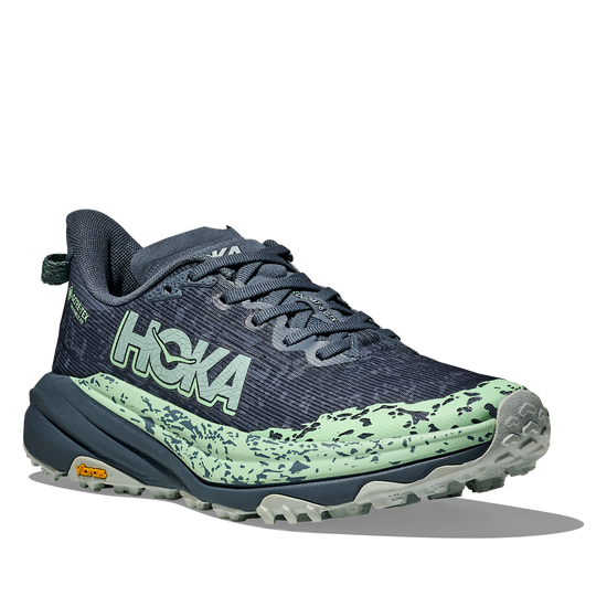 Women's Hoka Speedgoat 6 GTX (Clearance) Thunder Cloud/Mint Fluorite (FINAL SALE) view 6
