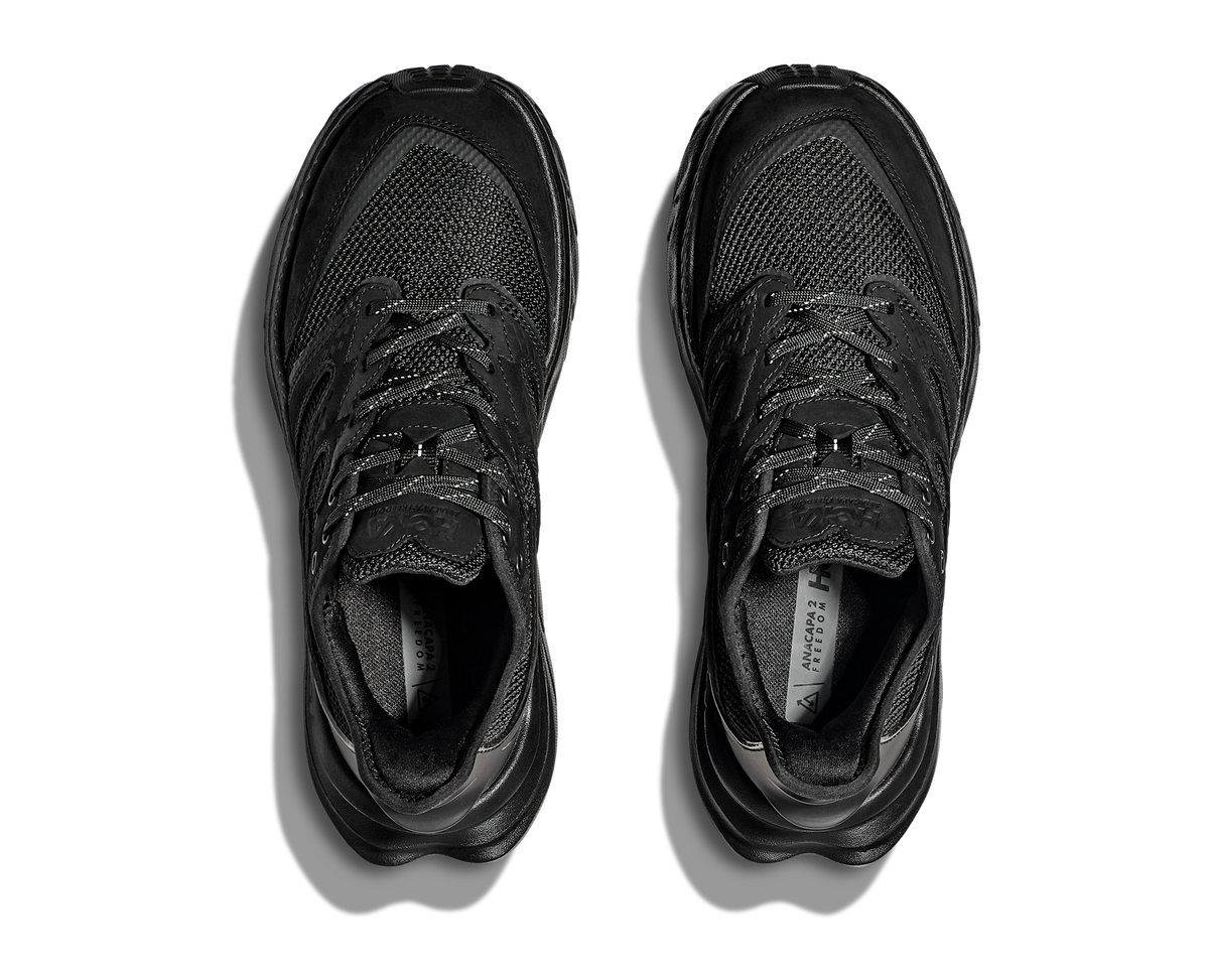 Men's Hoka Anacapa 2 Freedom (Clearance) Black/Black view 2