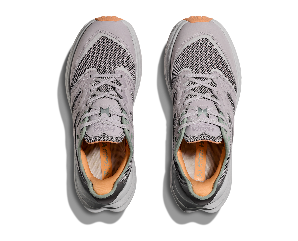 Women's Hoka Anacapa 2 Freedom (Clearance) Ash Grey/Cosmic Grey (FINAL SALE) view 2