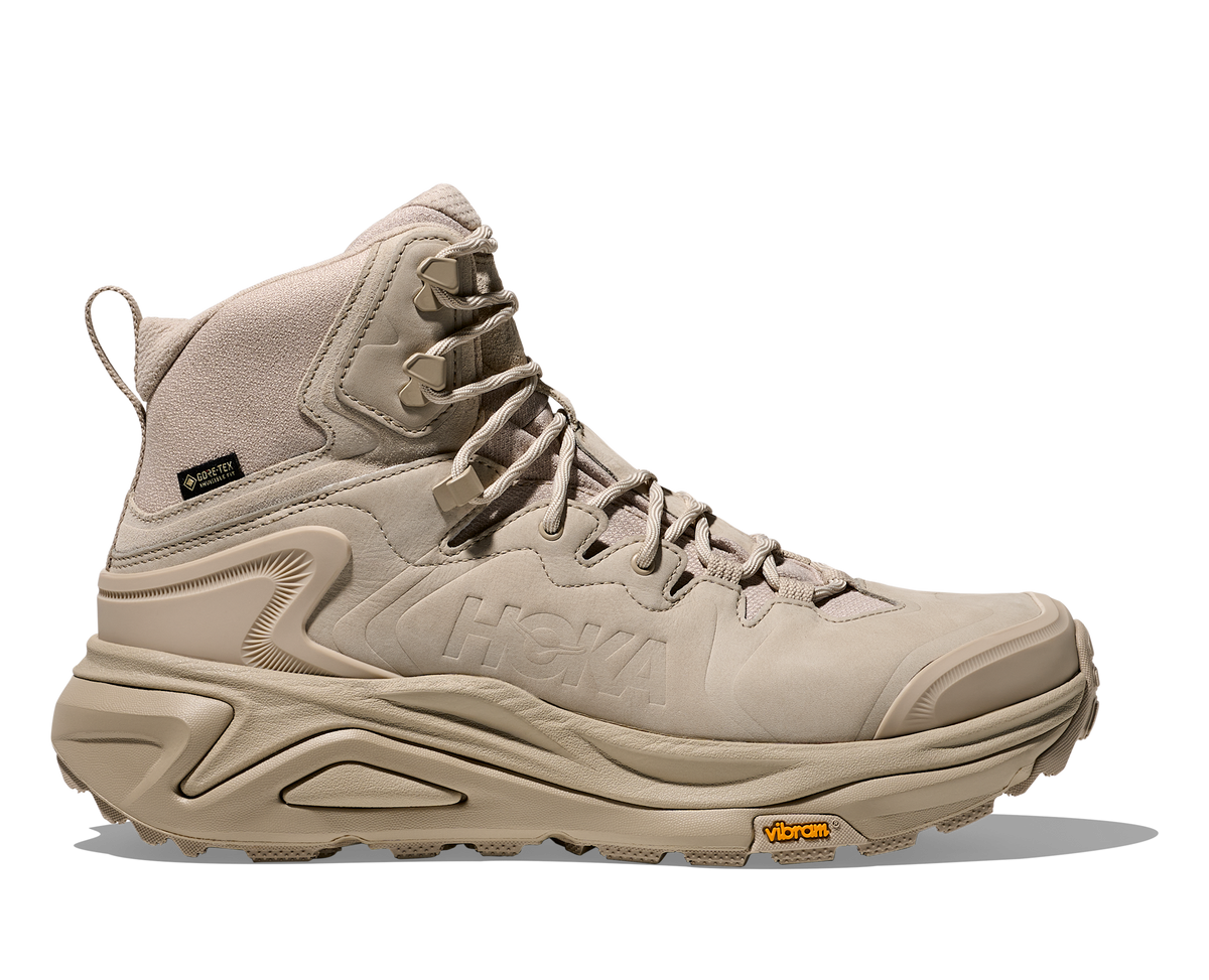 Women's Hoka Kaha 3 GTX Raw Linen/Oat Milk hero