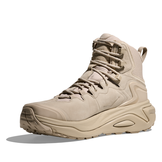 Women's Hoka Kaha 3 GTX Raw Linen/Oat Milk view 3