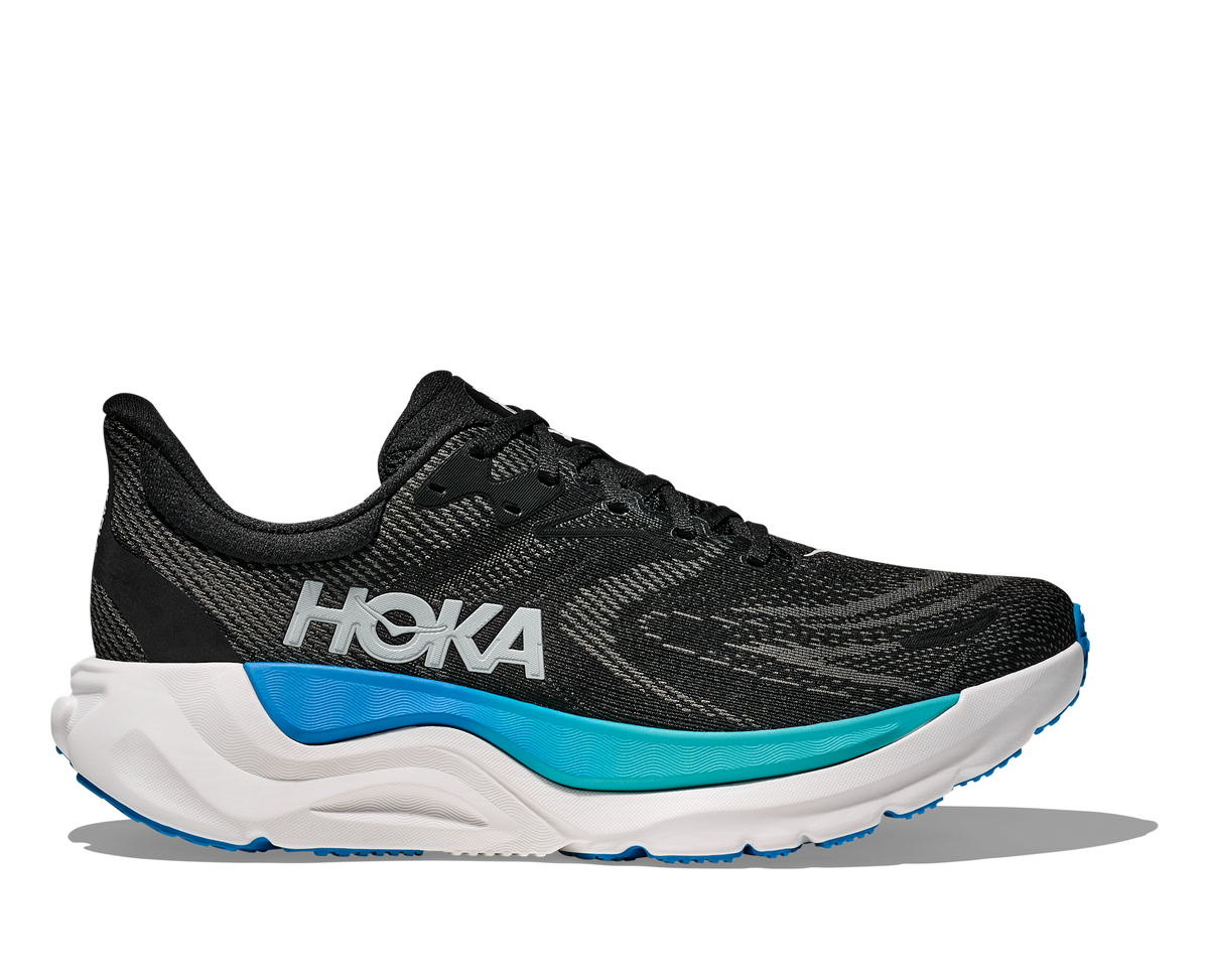 Men's Hoka Arahi 8 (Clearance) Black/Skyward Blue hero