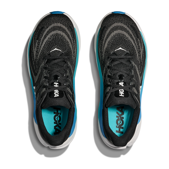 Men's Hoka Arahi 8 (Clearance) Black/Skyward Blue view 3