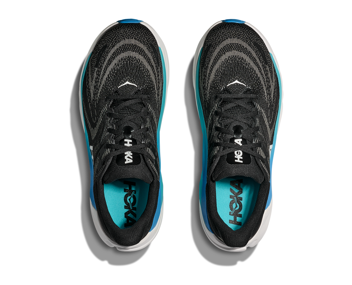 Men's Hoka Arahi 8 (Clearance) Black/Skyward Blue view 3
