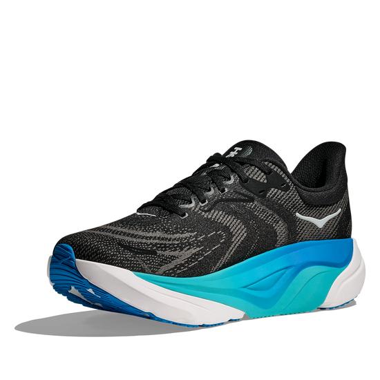 Men's Hoka Arahi 8 (Clearance) Black/Skyward Blue view 4