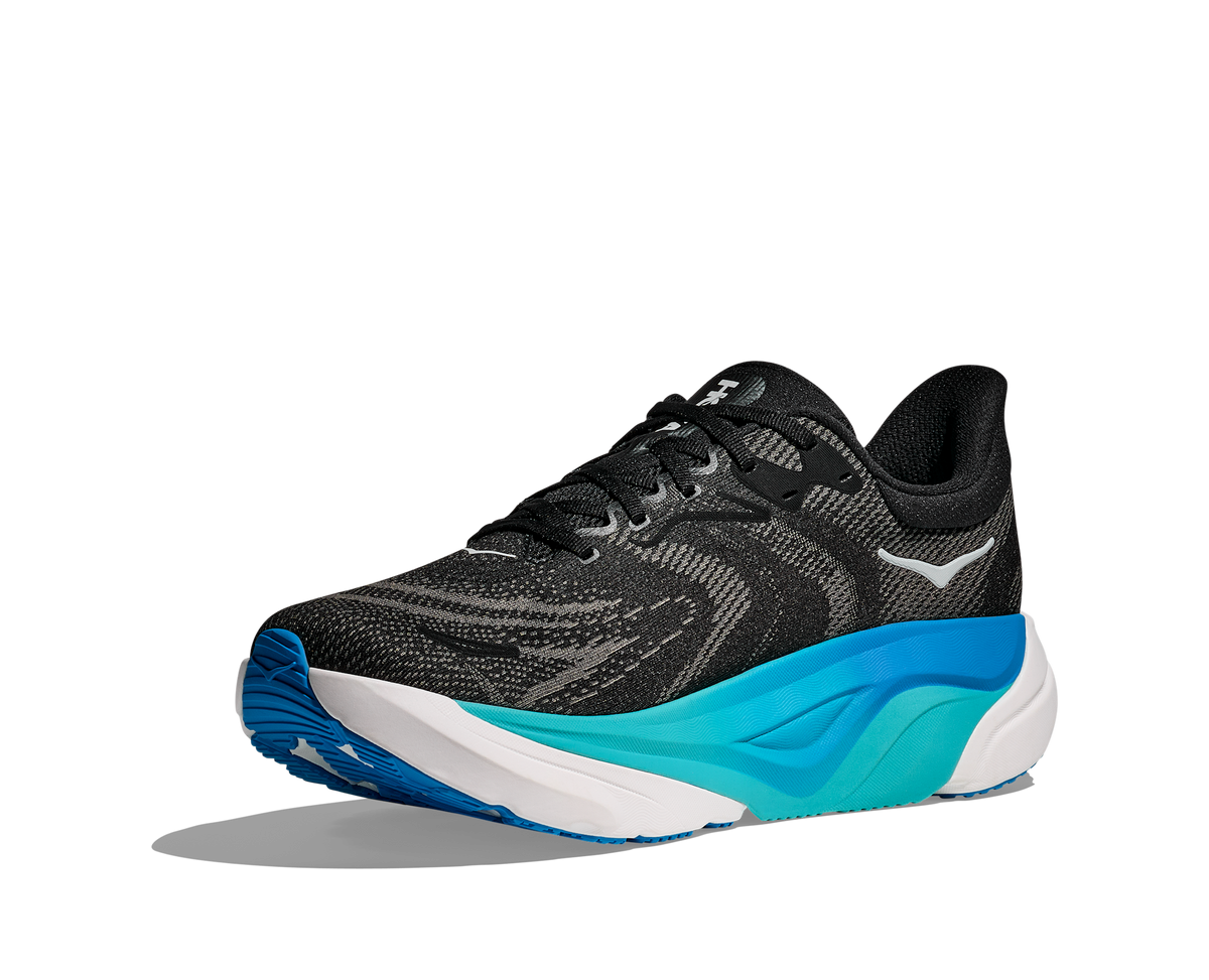 Men's Hoka Arahi 8 (Clearance) Black/Skyward Blue view 4