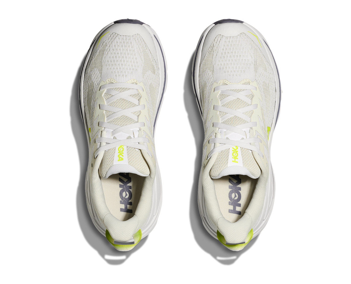 Women's Hoka Challenger 8 White/Neon Hoka Citrus view 2