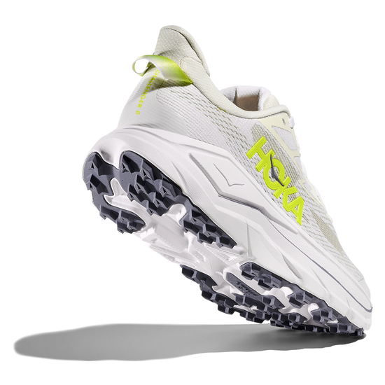 Women's Hoka Challenger 8 White/Neon Hoka Citrus view 4