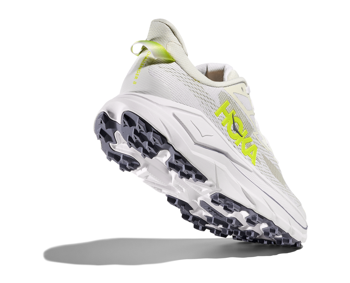 Women's Hoka Challenger 8 White/Neon Hoka Citrus view 4