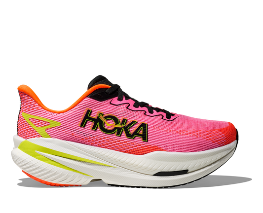 Women's Hoka Mach X 3 Neon Rose/Neon Tangerine hero