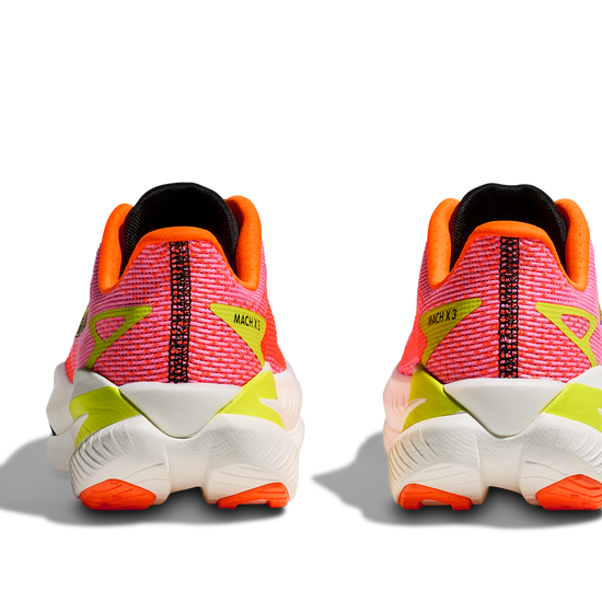 Women's Hoka Mach X 3 Neon Rose/Neon Tangerine view 5