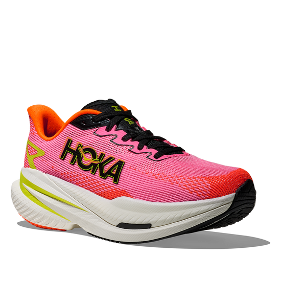 Women's Hoka Mach X 3 Neon Rose/Neon Tangerine view 6