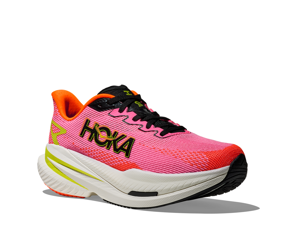 Women's Hoka Mach X 3 Neon Rose/Neon Tangerine view 6