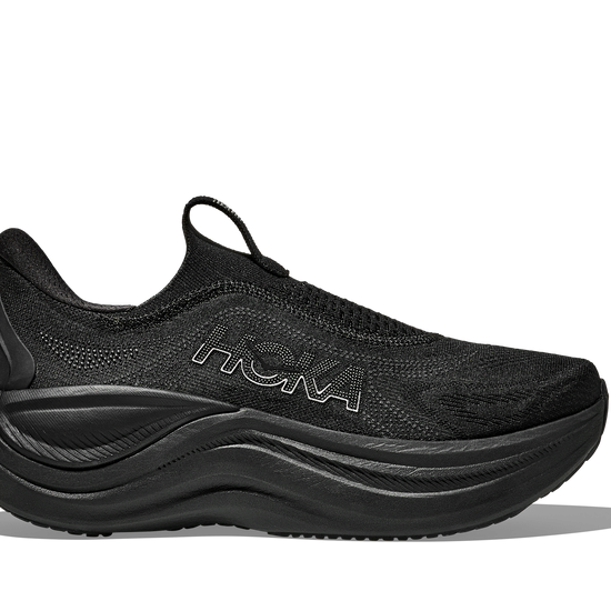 Women's Hoka Skyward Laceless Black/Black hero