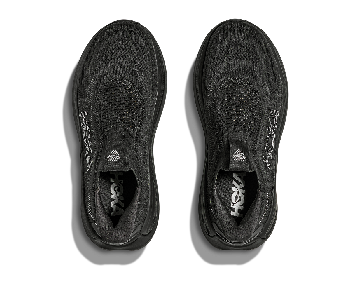 Women's Hoka Skyward Laceless Black/Black view 2