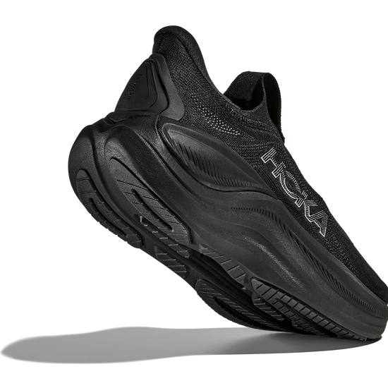 Women's Hoka Skyward Laceless Black/Black view 4