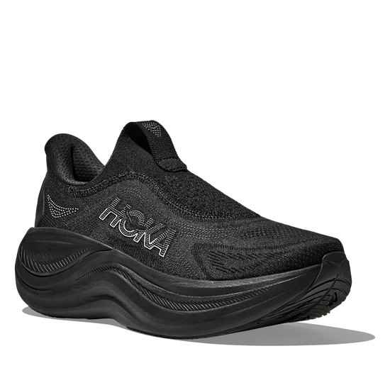 Women's Hoka Skyward Laceless Black/Black view 6