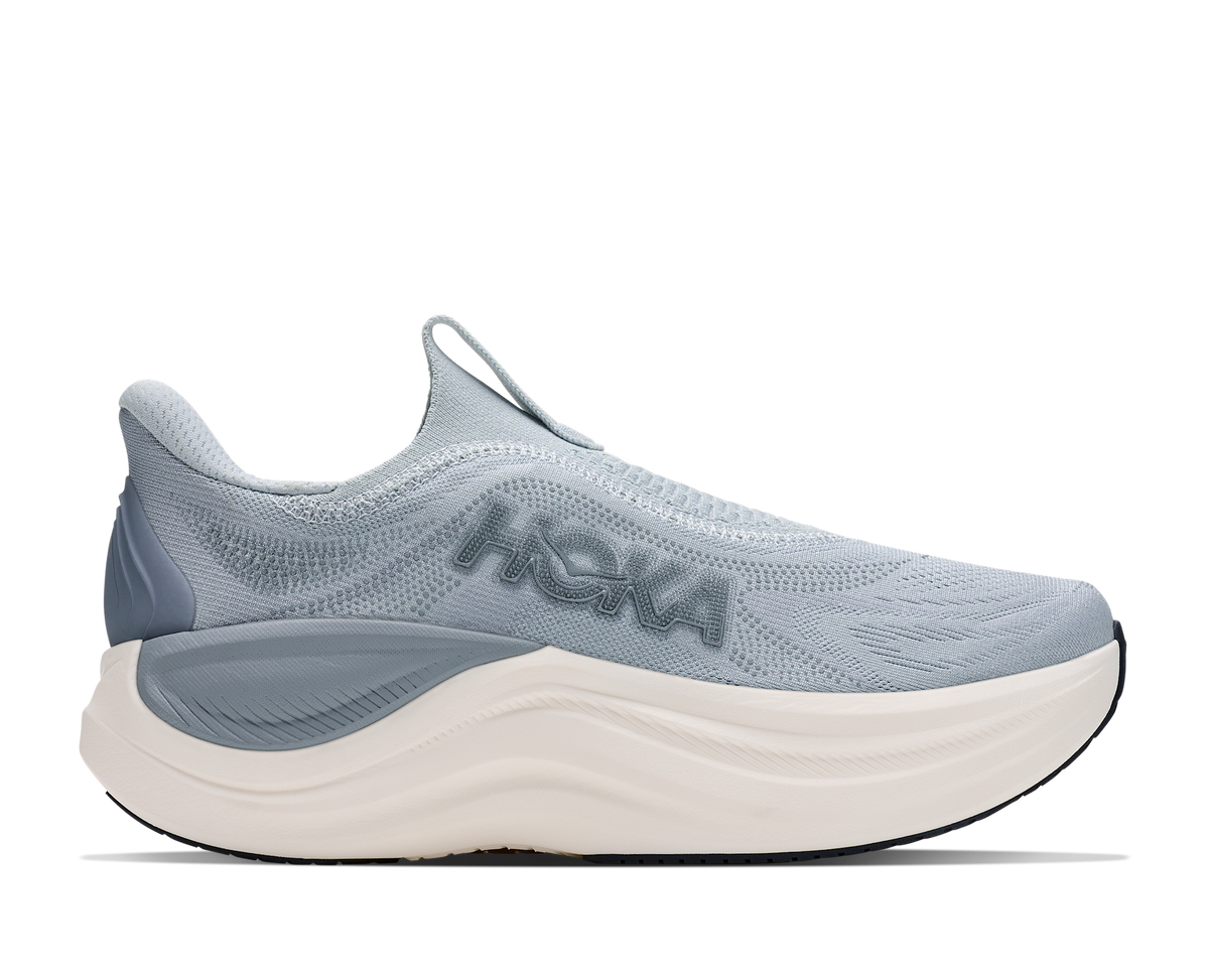 Women's Hoka Skyward Laceless Mineral Blue/Washed Blue hero