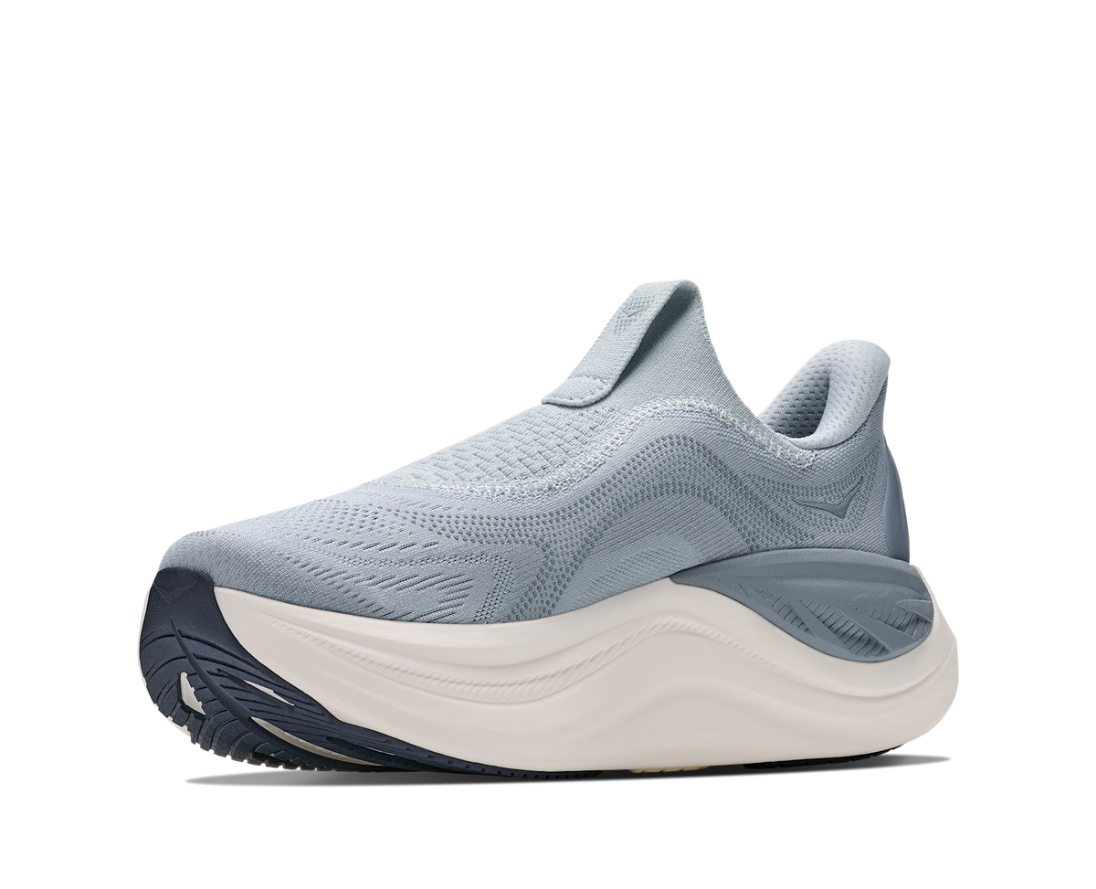 Women's Hoka Skyward Laceless Mineral Blue/Washed Blue view 3