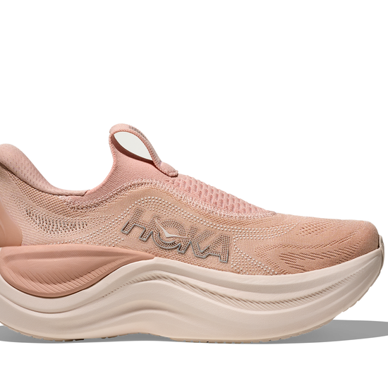 Women's Hoka Skyward Laceless Rose Latte/Rose Cream hero