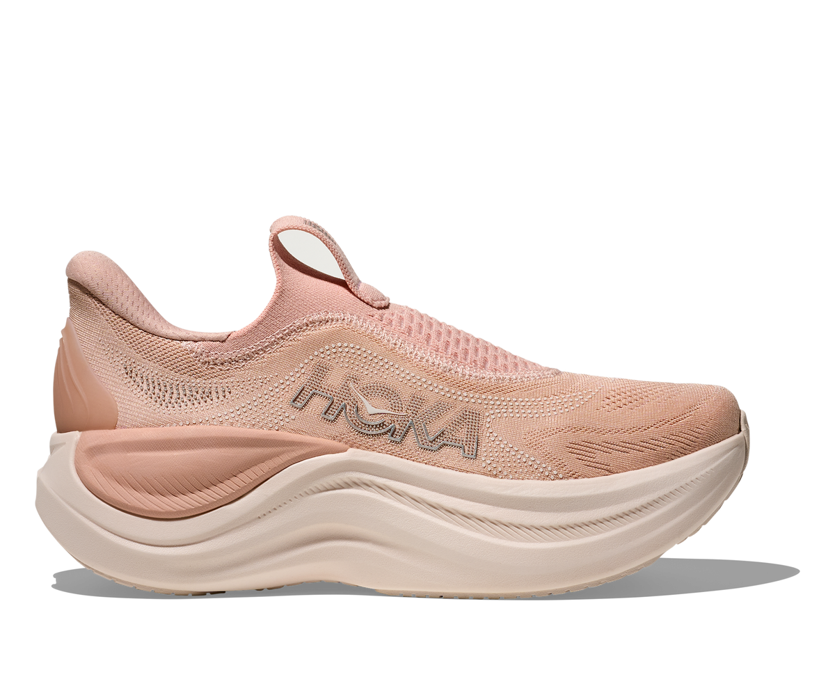 Women's Hoka Skyward Laceless Rose Latte/Rose Cream hero