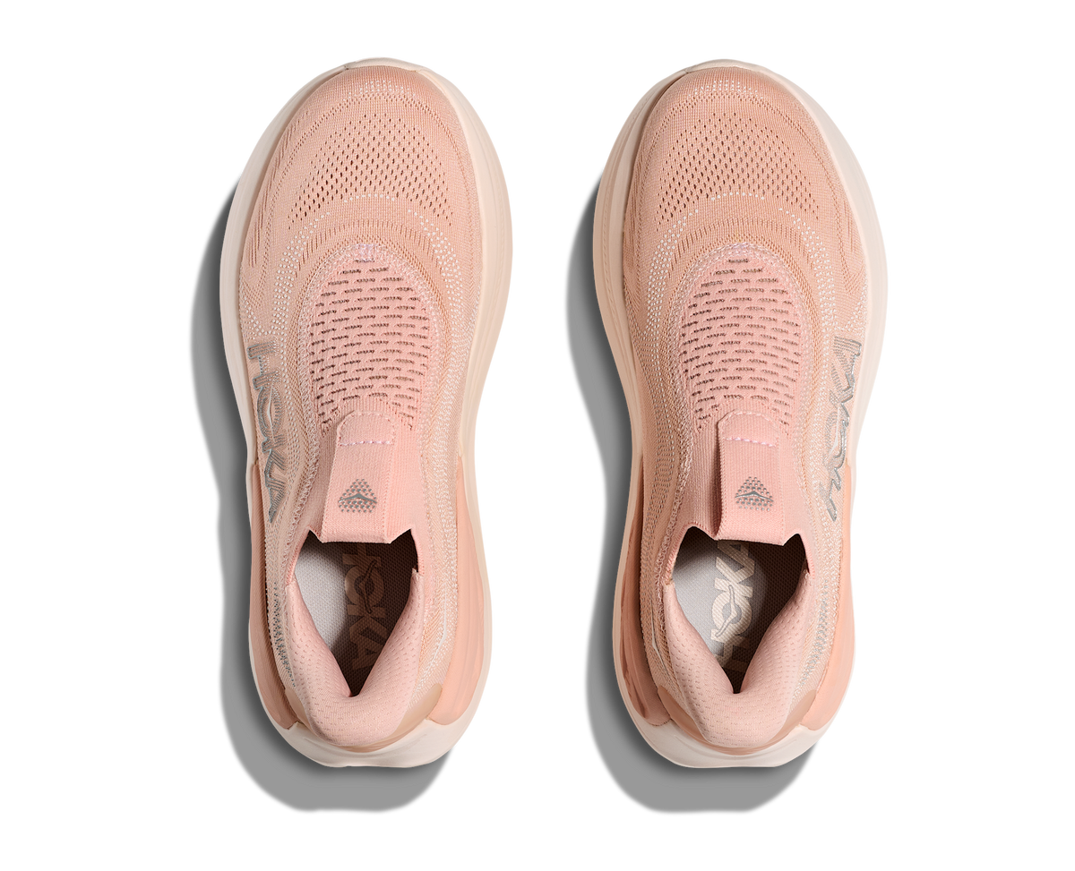 Women's Hoka Skyward Laceless Rose Latte/Rose Cream view 2
