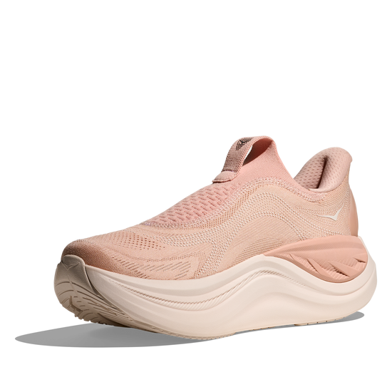 Women's Hoka Skyward Laceless Rose Latte/Rose Cream view 3
