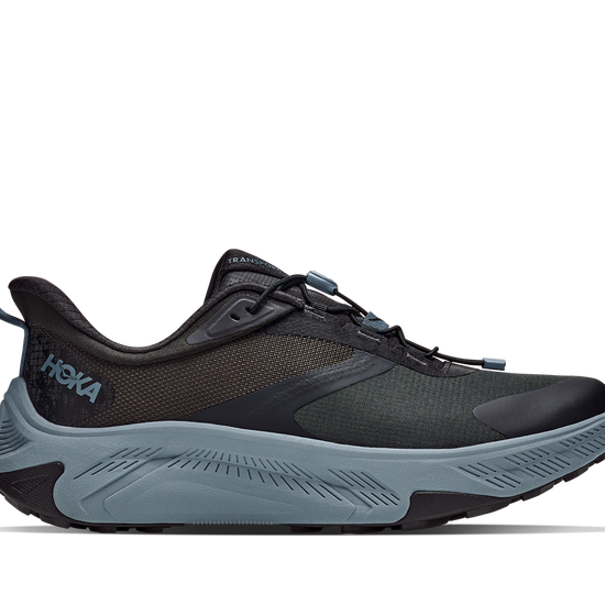 Men's Hoka Transport 2 Carbon Black/ Washed Blue hero