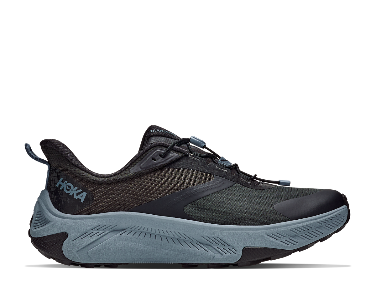 Men's Hoka Transport 2 Carbon Black/ Washed Blue hero