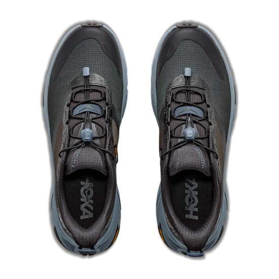 Men's Hoka Transport 2 Carbon Black/ Washed Blue view 2