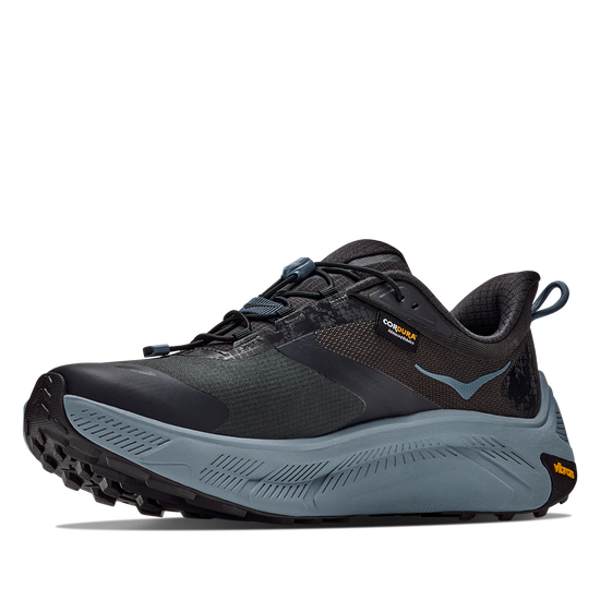 Men's Hoka Transport 2 Carbon Black/ Washed Blue view 3