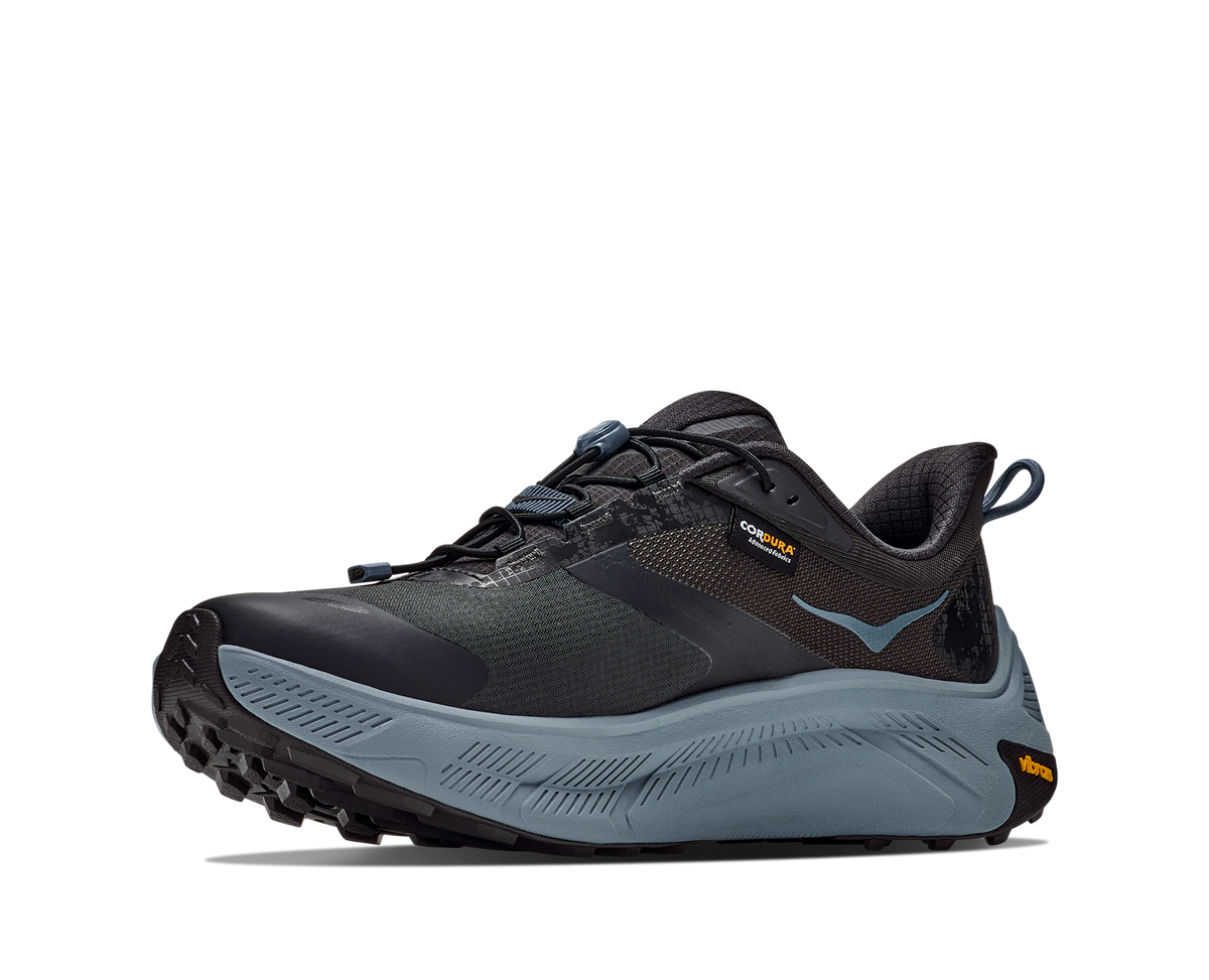 Men's Hoka Transport 2 Carbon Black/ Washed Blue view 3