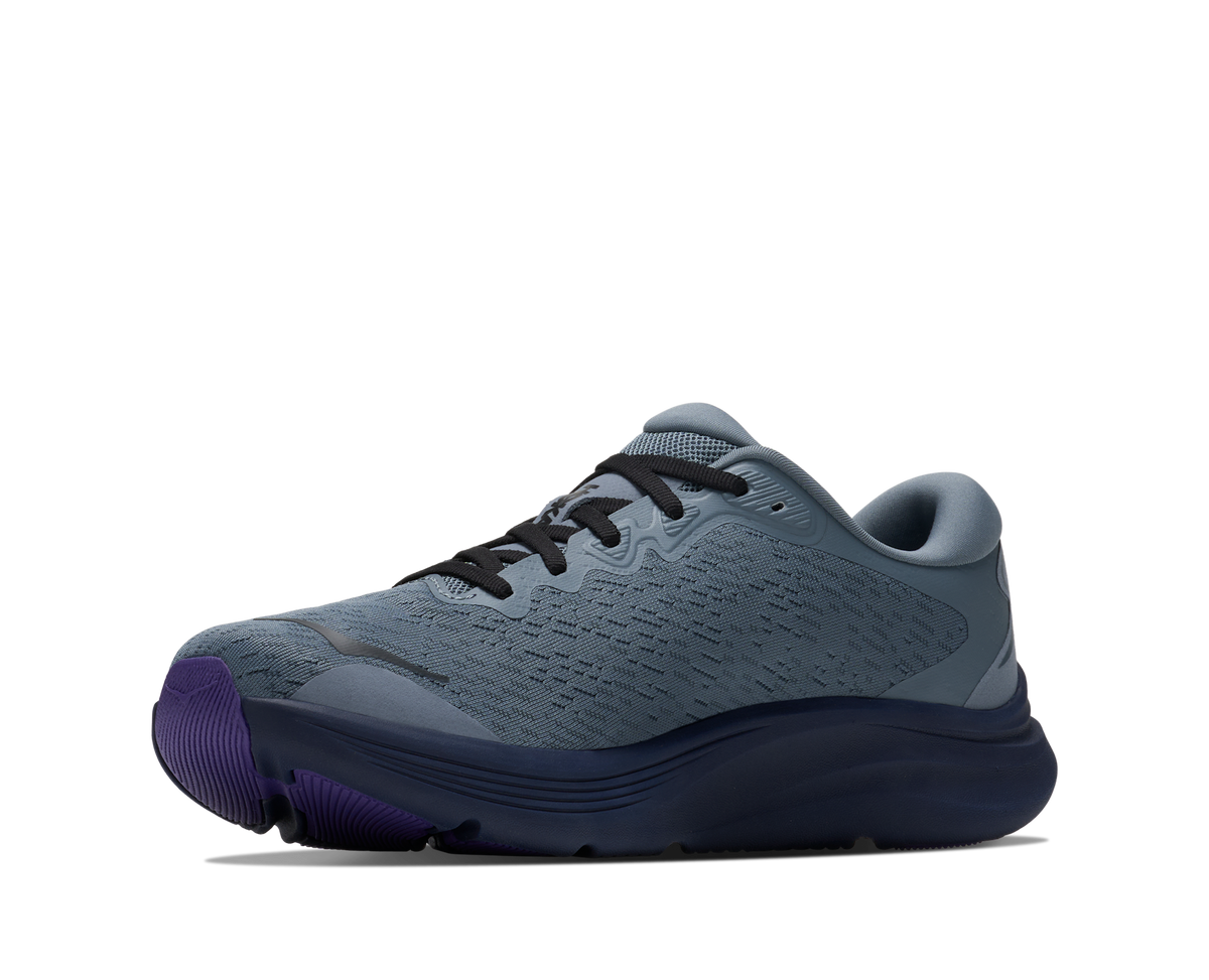 Men's Hoka Solimar 2 Slate Blue/ Electric Aqua view 3