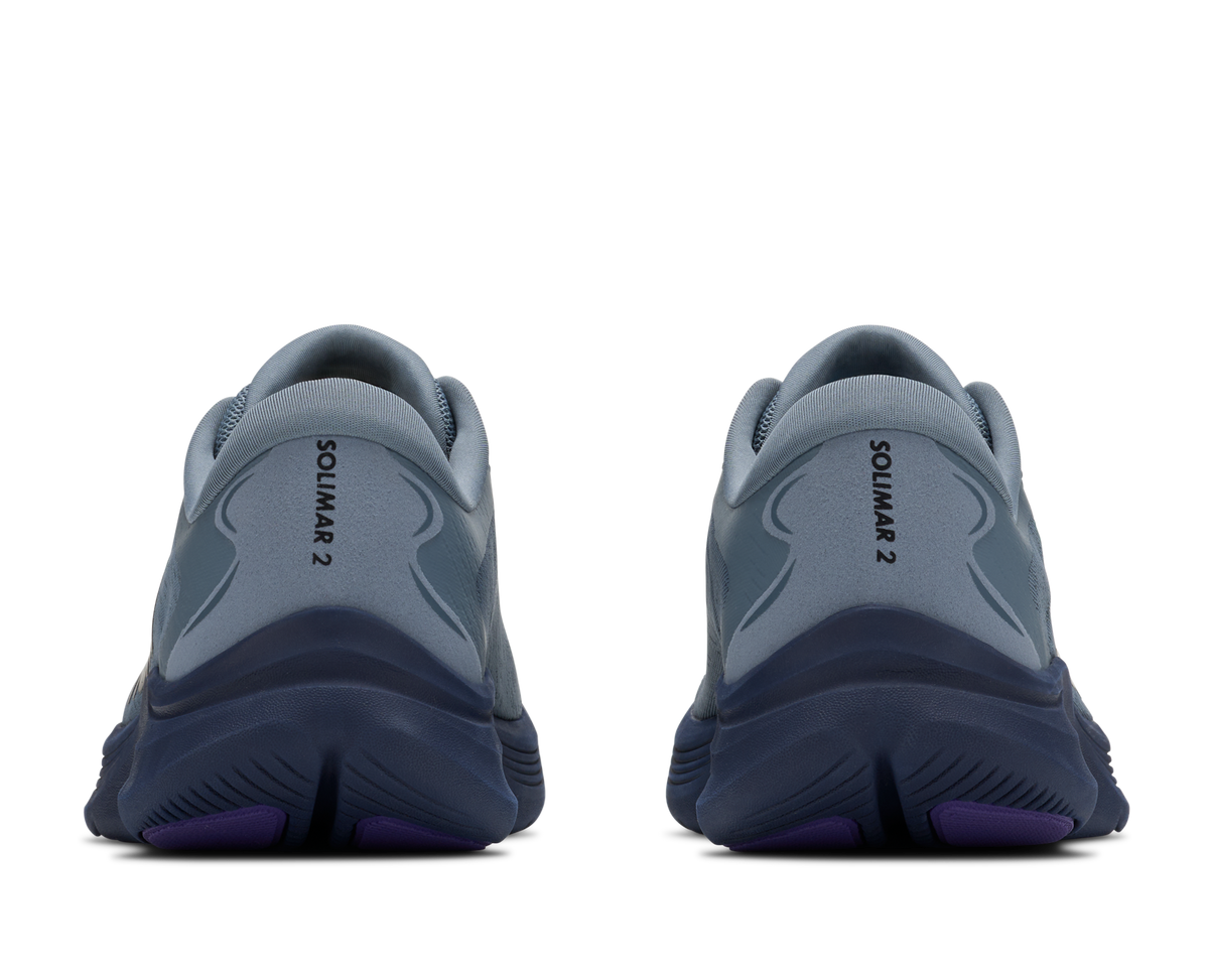 Men's Hoka Solimar 2 Slate Blue/ Electric Aqua view 5